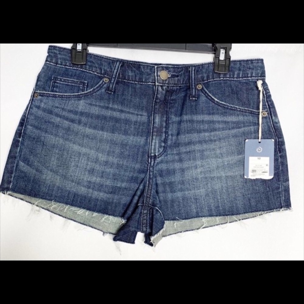 High Rise Denim Shortie Shorts BNWT!